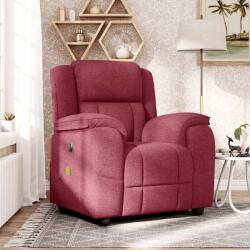 vidaXL Fotoliu de masaj rabatabil, rosu vin, material textil GartenMobel Dekor (4015713)