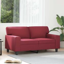 vidaXL Canapea cu 2 locuri, rosu vin, 120 cm, material textil GartenMobel Dekor (359415) Canapea