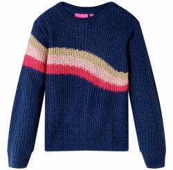 vidaXL Pulover tricotat pentru copii, bleumarin, 128 GartenMobel Dekor (14532)