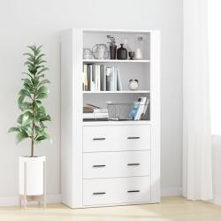 vidaXL Dulap înalt, alb, lemn compozit GartenMobel Dekor (3185391) Comoda