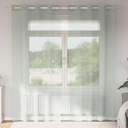 vidaXL Perdele Voile cu Oelii 2 buc Gri deschis 140x225 cm GartenMobel Dekor (4102109)