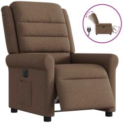 vidaXL Fotoliu rabatabil electric, maro, material textil GartenMobel Dekor (3303298)