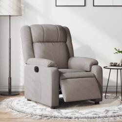 vidaXL Fotoliu rabatabil electric, gri taupe, material textil GartenMobel Dekor (3205186)