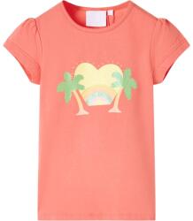 vidaXL Tricou pentru copii, corai, 116 GartenMobel Dekor (10431)