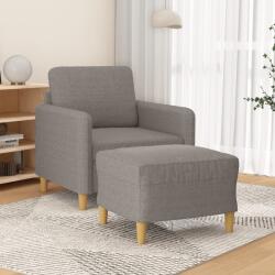 vidaXL Fotoliu canapea cu taburet, taupe, 60 cm, material textil GartenMobel Dekor (3201191) Canapea