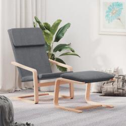 vidaXL Scaun de relaxare cu taburet, gri deschis, textil GartenMobel Dekor (3154897)
