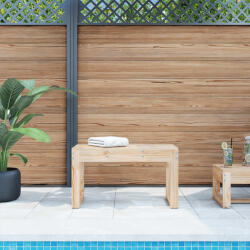 vidaXL Banca de gradina, 80x38x45 cm, lemn masiv de pin GartenMobel Dekor (825086)