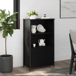 vidaXL Dulap înalt, negru, 62x32x103, 5 cm, lemn compozit GartenMobel Dekor (834215) Comoda