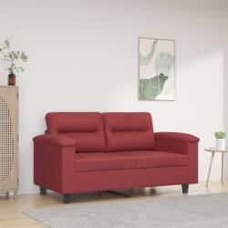 vidaXL Canapea cu 2 locuri, rosu vin, 120 cm, material textil GartenMobel Dekor (359581) Canapea