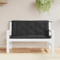 vidaXL Perne banca de gradina 2buc. , negru, 120x50x7cm, tesatura oxford GartenMobel Dekor (361685)