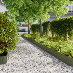 vidaXL Borduri de gazon 30 buc Verde olive Otel laminat la rece GartenMobel Dekor (860163)