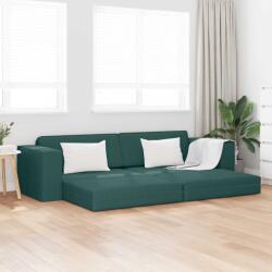 vidaXL Pat canapea Verde închis 245 x 78 x 77 cm tesatura GartenMobel Dekor (4106719) Canapea