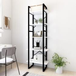 vidaXL Biblioteca cu 5 rafturi, alb, 60x30x175 cm, lemn prelucrat GartenMobel Dekor (3081978) Biblioteca