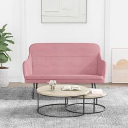 vidaXL Banca, roz, 110x76x80 cm, catifea GartenMobel Dekor (351448)