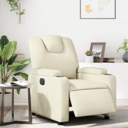vidaXL Fotoliu rabatabil electric, crem, piele ecologica GartenMobel Dekor (3204417)