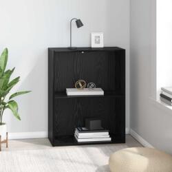 vidaXL Raft pentru carti Stejar Negru 60 x 30 x 76.5 cm Lemn compozit GartenMobel Dekor (8003713) Biblioteca