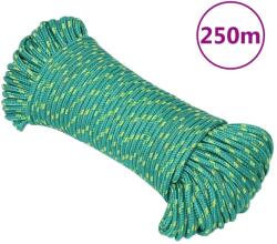 vidaXL Franghie de barca, verde, 5 mm, 250 m, polipropilena GartenMobel Dekor (152706)