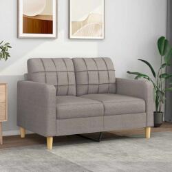 vidaXL Canapea cu 2 locuri, gri taupe, 120 cm, material textil GartenMobel Dekor (359090) Canapea