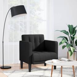 vidaXL Canapea Scaun cu cotiere, negru, 53 cm, textil GartenMobel Dekor (4100545)