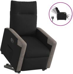 vidaXL Fotoliu electric rabatabil cu ridicare, negru, textil GartenMobel Dekor (3324102)