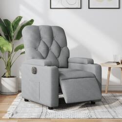 vidaXL Fotoliu rabatabil electric, gri deschis, textil GartenMobel Dekor (3204686)