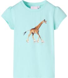 vidaXL Tricou pentru copii, turcoaz deschis, 116 GartenMobel Dekor (10566)