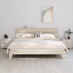 vidaXL Noptiere HAMAR, 2 buc, alb, 40x35x44, 5 cm, lemn masiv de pin GartenMobel Dekor (340409)