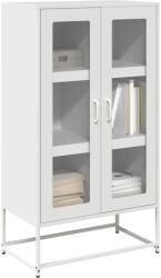 vidaXL Dulap înalt, alb, 68x39x123 cm, otel GartenMobel Dekor (853361) Comoda