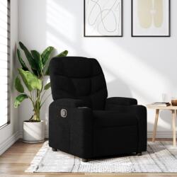 vidaXL Fotoliu rabatabil din material textil negru GartenMobel Dekor (3205610)