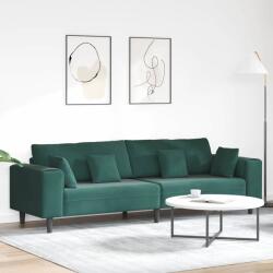 vidaXL Canapea Verde închis 250 x 77 x 76 cm Catifea GartenMobel Dekor (3335155) Canapea