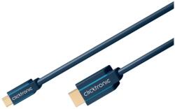 clicktronic Cablu Profesional 3m USB TYPE C - HDMI Ultra HD 10Gbps 4K-60Hz cupru AWG32 aurit Clicktronic (44930) - habo