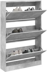 vidaXL Pantofar, gri beton, 80x21x125, 5 cm, lemn prelucrat GartenMobel Dekor (839927) Pantofar