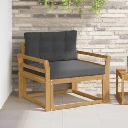 vidaXL Canapea Medie pentru Exterior Poliester Alb GartenMobel Dekor (3439011) Canapea