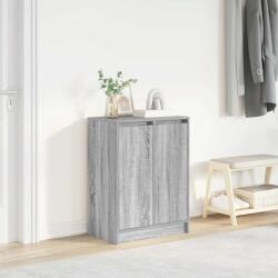 vidaXL Dulap de pantofi gri Sonoma 57x34x76 cm lemn prelucrat GartenMobel Dekor (861873) Pantofar