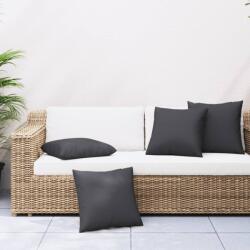 vidaXL Perne de canapea, 4 buc. , negru, 40x40 cm, textil GartenMobel Dekor (360366)
