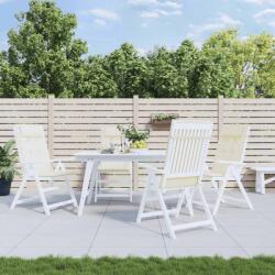 vidaXL Perne scaun cu spatar înalt, 4 buc, crem, tesatura Oxford GartenMobel Dekor (361881)