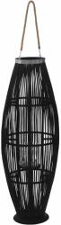vidaXL Suport felinar lumanari suspendat, negru, 95 cm, bambus GartenMobel Dekor (246812)