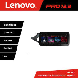 Lenovo Navigatie Android Lenovo PRO 12.3 inch QLED pentru Kia Ceed 2012-2018, 8+256GB, 4G (KIT-KI39+PRO-12.3-8+256)