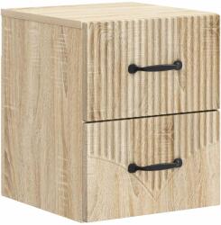 vidaXL Noptiera suspendata stejar sonoma, 2 sertare, 34, 5 x 33 x 40 cm (898979)