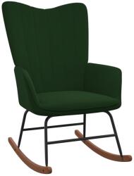 vidaXL Scaun balansoar, verde închis, catifea GartenMobel Dekor (327745) Balansoar