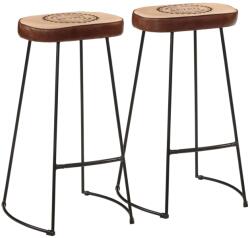 vidaXL Scaune de bar, 2 buc. , maro închis, 44x37, 5x78 cm GartenMobel Dekor (358923)