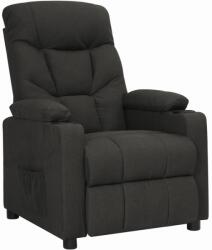 vidaXL Fotoliu rabatabil, negru, material textil GartenMobel Dekor (339084)