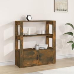 vidaXL Servanta, stejar fumuriu, 80x30x90 cm, lemn prelucrat GartenMobel Dekor (819465) Comoda