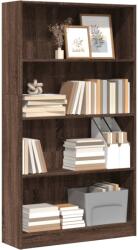 vidaXL Biblioteca, stejar maro, 80x24x143 cm, lemn prelucrat GartenMobel Dekor (857850) Biblioteca