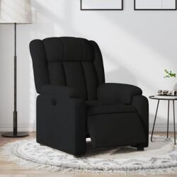 vidaXL Fotoliu rabatabil electric, negru, material textil GartenMobel Dekor (3205294)