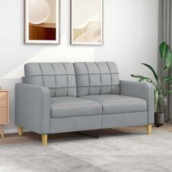 vidaXL Canapea cu 2 locuri, gri deschis, 140 cm, material textil GartenMobel Dekor (359091) Canapea