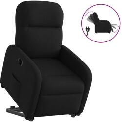 vidaXL Fotoliu electric rabatabil cu ridicare, negru, textil GartenMobel Dekor (3302994)