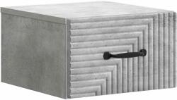 vidaXL Noptiera suspendata cu sertar, gri beton, 34, 5 x 33 x 20 cm (898601)