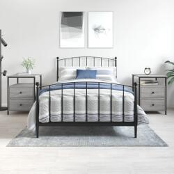 vidaXL Noptiere, 2 buc. , gri sonoma, 44x45x60 cm, lemn compozit GartenMobel Dekor (826010)