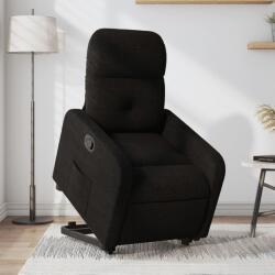 vidaXL Fotoliu rabatabil cu ridicare pe verticala, negru, textil GartenMobel Dekor (3206797)